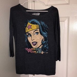 Wonder Woman  3/4 Sleeve Top